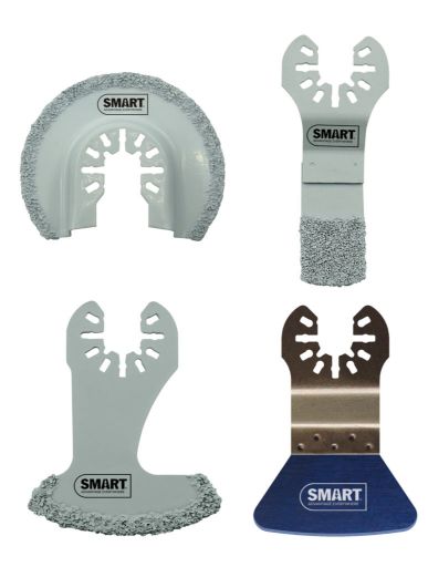 SMART TRADE - 4PC TILING MULTI-TOOL BLADE SET/KIT