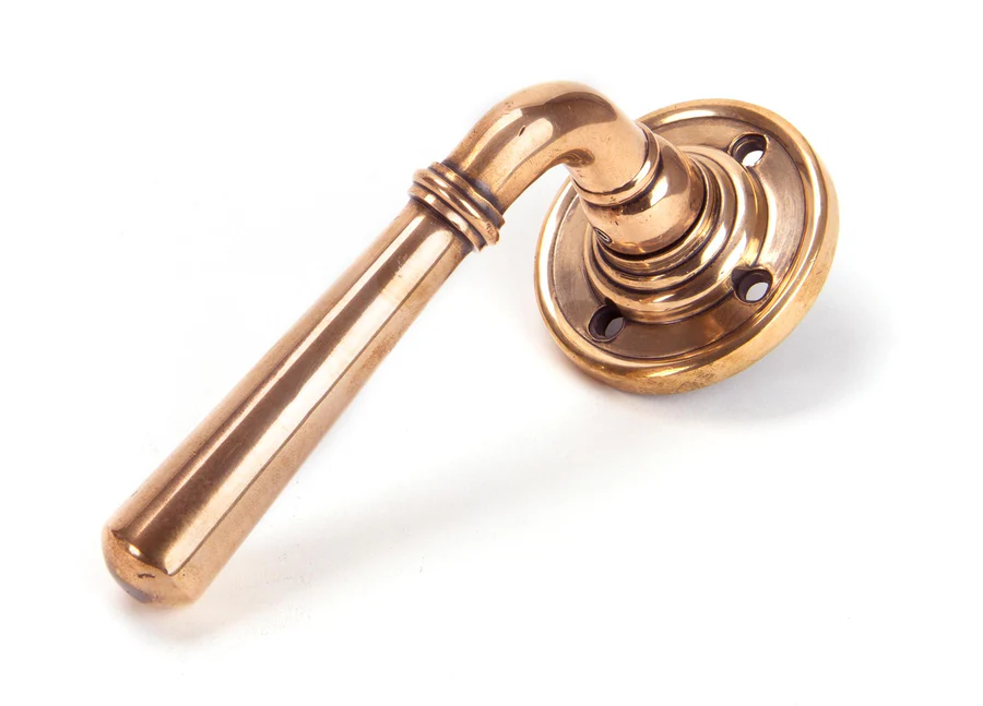 FTA 91923 POLISHED BRONZE NEWBURY LEVER ON ROSE SET