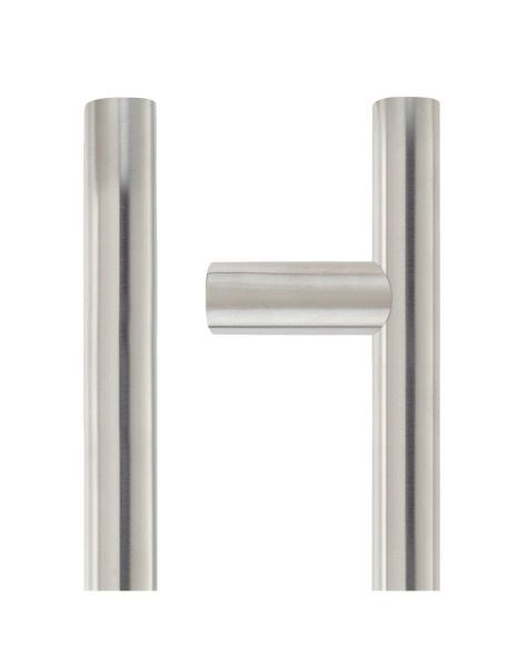 GUARDSMAN T-BAR PULL HANDLE - BOLT THROUGH 425 X 19MM SATIN STAINLESS STEEL (201 GRADE)