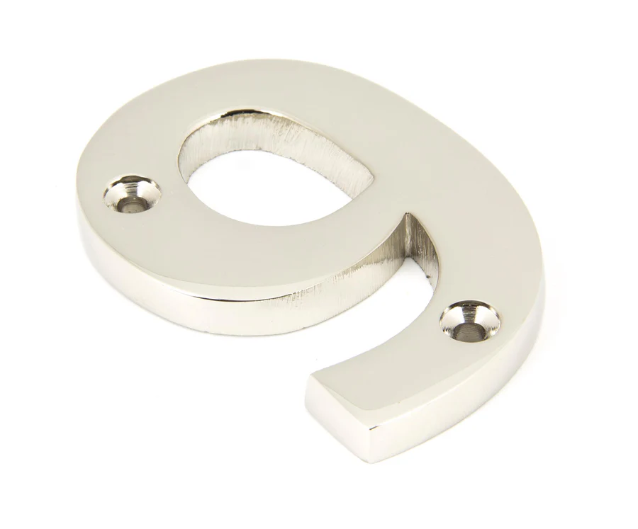 FTA 90319 POLISHED NICKEL NUMERAL 9