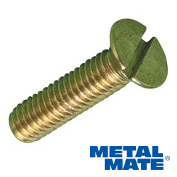 MACHINE SCREW - BRASS CSK SLOT M 4 X 30