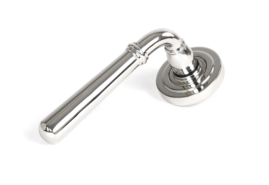 FTA 46515 POLISHED MARINE SS (316) NEWBURY LEVER ON ROSE SET (ART DECO)