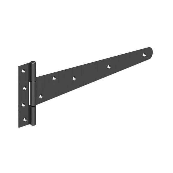 STRONG TEE HINGES 20" (500MM) EPOXY BLACK (PAIR)