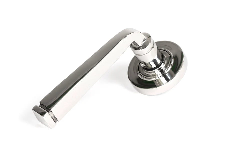 FTA 49852 POLISHED MARINE SS (316) AVON ROUND LEVER ON ROSE SET (PLAIN)