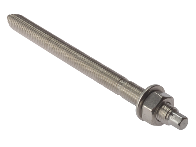 CHEMICAL ANCHOR STUD - GALVANISED M10  X 130 - 8.8 GRADE 