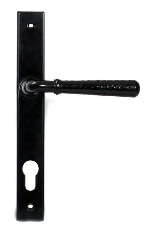 FTA 46387 BLACK HAMMERED NEWBURY SLIMLINE ESPAG. LOCK SET