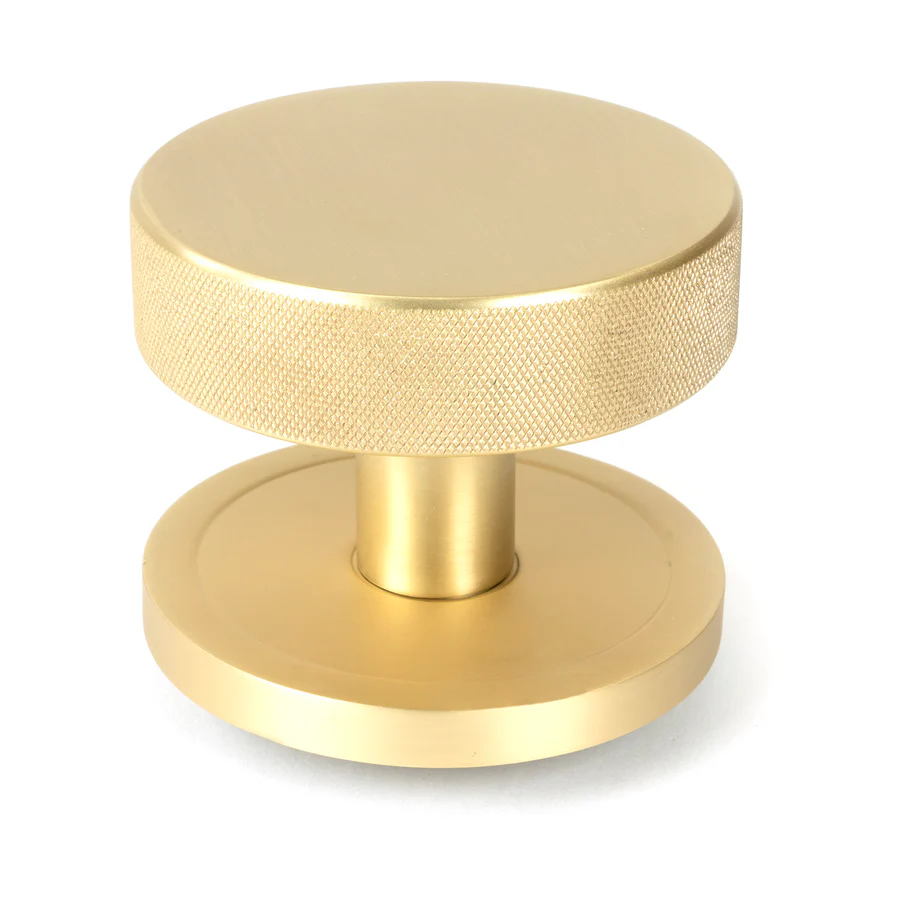 FTA 50893 SATIN BRASS BROMPTON CENTRE DOOR KNOB (PLAIN)