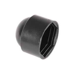 HEXAGON NUT & BOLT PROTECTION CAP - BLACK PLASTIC M16 