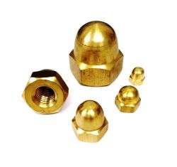 DOME NUT - BRASS M8 