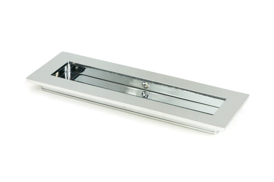 FTA 47177 POLISHED CHROME 175MM PLAIN RECTANGULAR PULL
