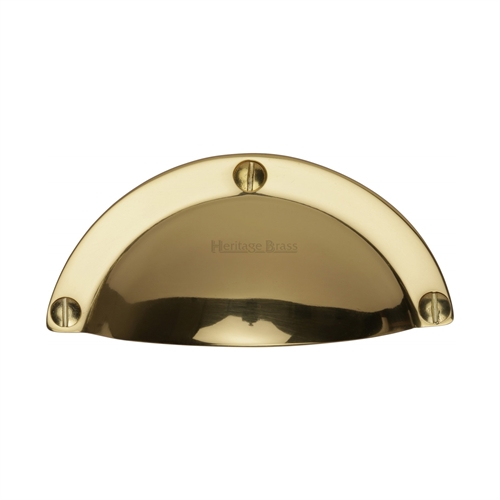 DRAWER PULL  95MM (4") POLISHED BRASS