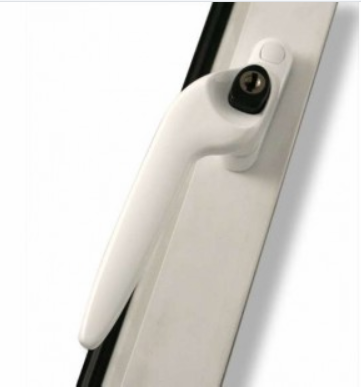 UPVC ESPAGNOLETTES HANDLE (LOCKING - LH) WHITE