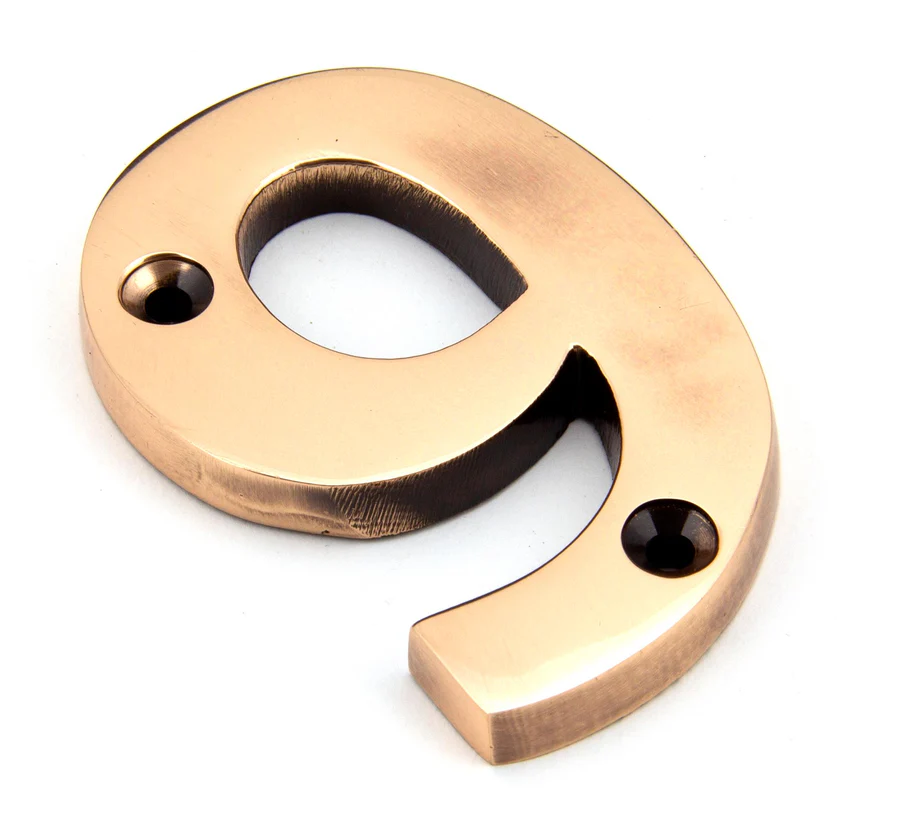 FTA 92029 POLISHED BRONZE NUMERAL 9