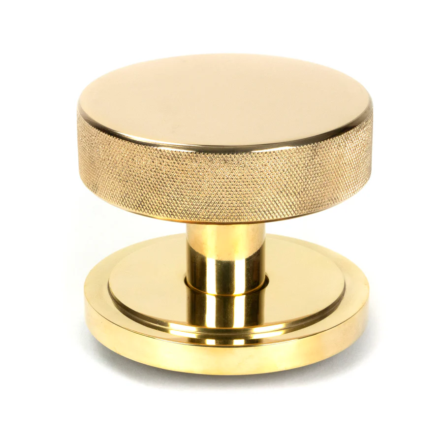 FTA 46791 POLISHED BRONZE BROMPTON MORTICE/RIM KNOB SET (ART DECO)