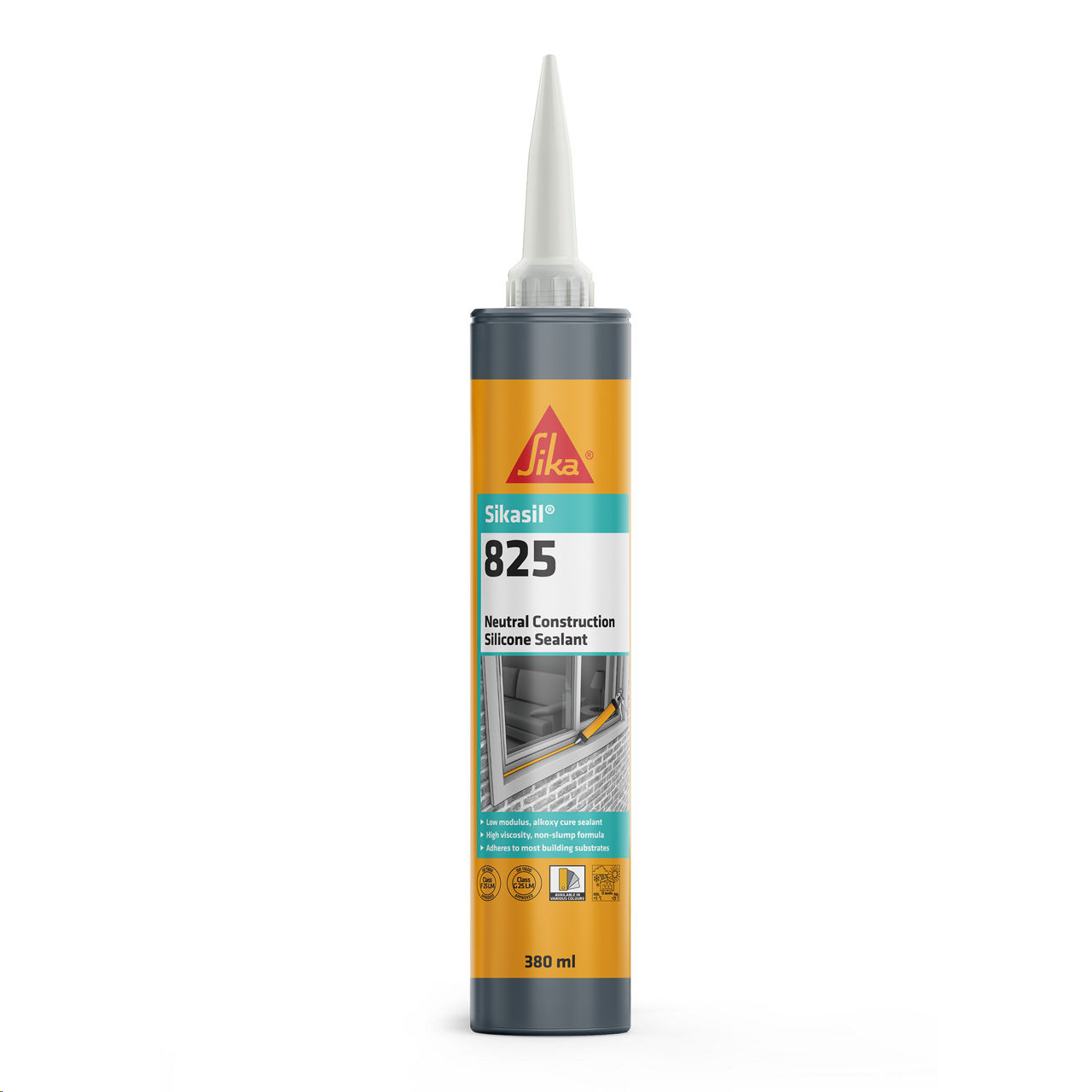 SILICONE SEALANT - SIKASIL 825 380ML DARK ANTHRACITE (RAL7016)