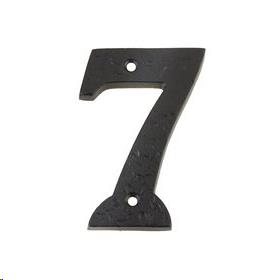 FACE-FIX NUMERAL  76MM (3") NO.7 BLACK ANTIQUE