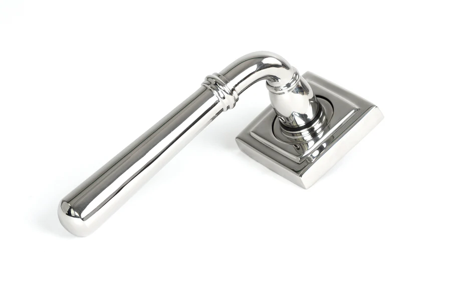 FTA 46517 POLISHED MARINE SS (316) NEWBURY LEVER ON ROSE SET (SQUARE)