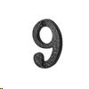 FACE-FIX NUMERAL  76MM (3") NO.9 BLACK ANTIQUE