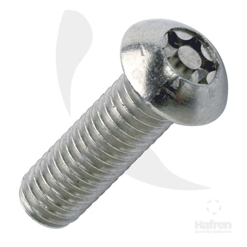 MACHINE SCREW A2 STAINLESS STEEL BUTTON HEAD 6-LOBE PIN M 8 X 60MM