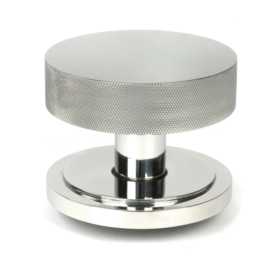 FTA 46807 POLISHED MARINE SS (316) BROMPTON MORTICE/RIM KNOB SET (ART DECO)