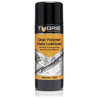 CLEAR POLYMER CHAIN LUBRICANT 400ML AEROSOL SPRAY