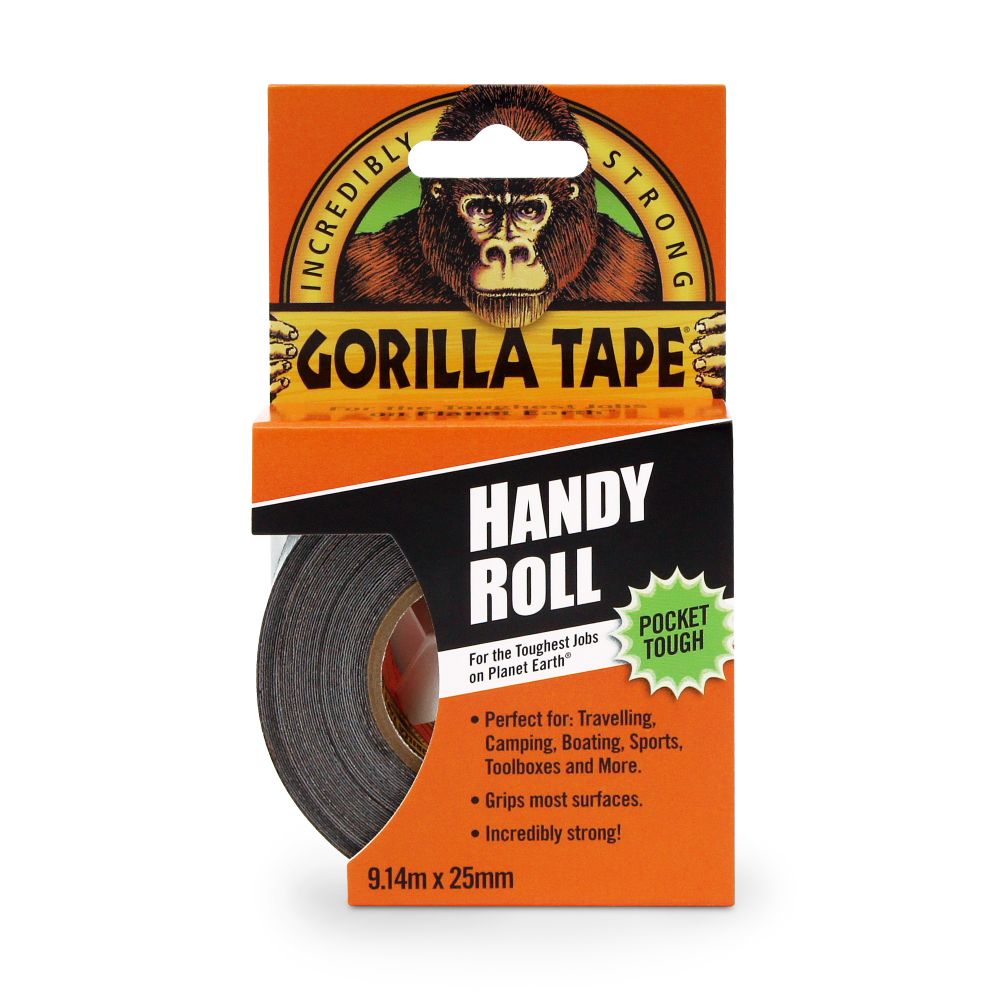 GORILLA DUCT TO GO HANDY ROLL TAPE (THIN) 25MM X 9M