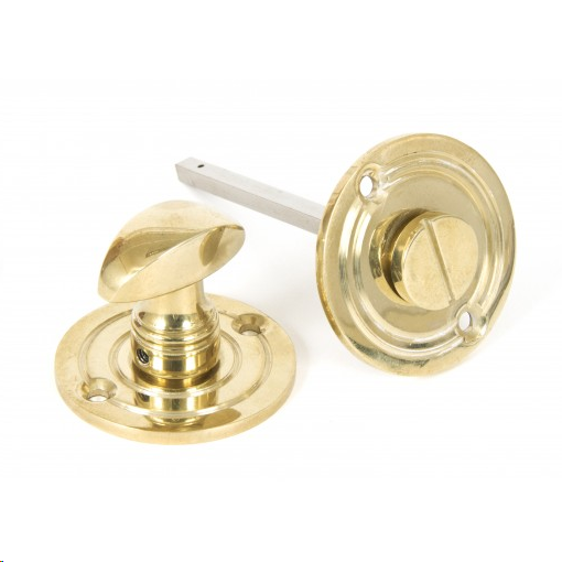 FTA 83825 POLISHED BRASS ROUND BATHROOM THUMBTURN