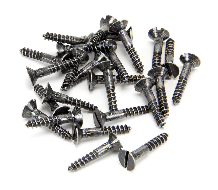 FTA 33434 PEWTER 8 X 1 COUNTERSUNK SCREWS (25)