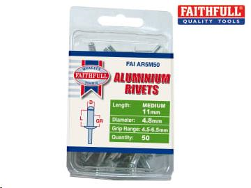 HANDY PACK ALUMINIUM/STEEL RIVETS 4.0 X 10MM (PACK OF 100)