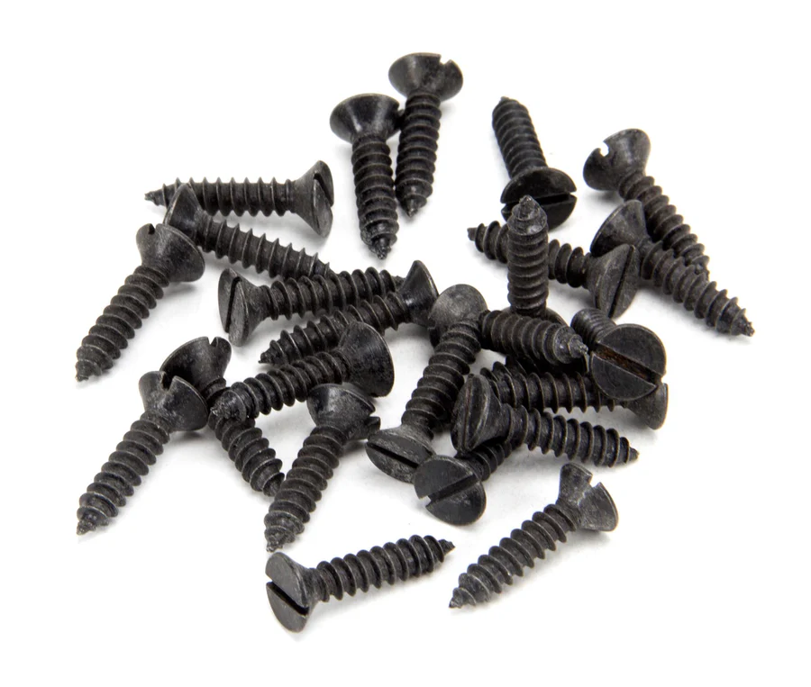 FTA 33413 BLACK 8 X 3/4 COUNTERSUNK SCREWS (25)