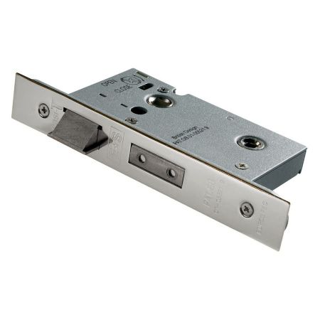 BATHROOM MORTICE SASHLOCK 75MM (3") SATIN STAINLESS