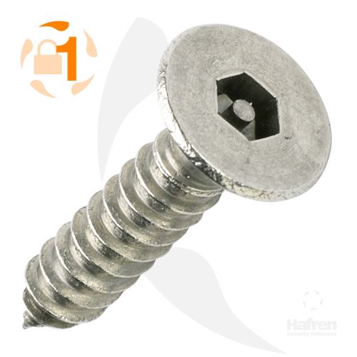 SELF TAPPING A2 STAINLESS STEEL COUNTERSUNK PIN HEX  6G X 1-1/2 (3.5MM X 38MM)
