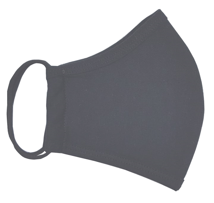 WASHABLE REUSABLE FABRIC MASK - GREY (93/42/EEC)