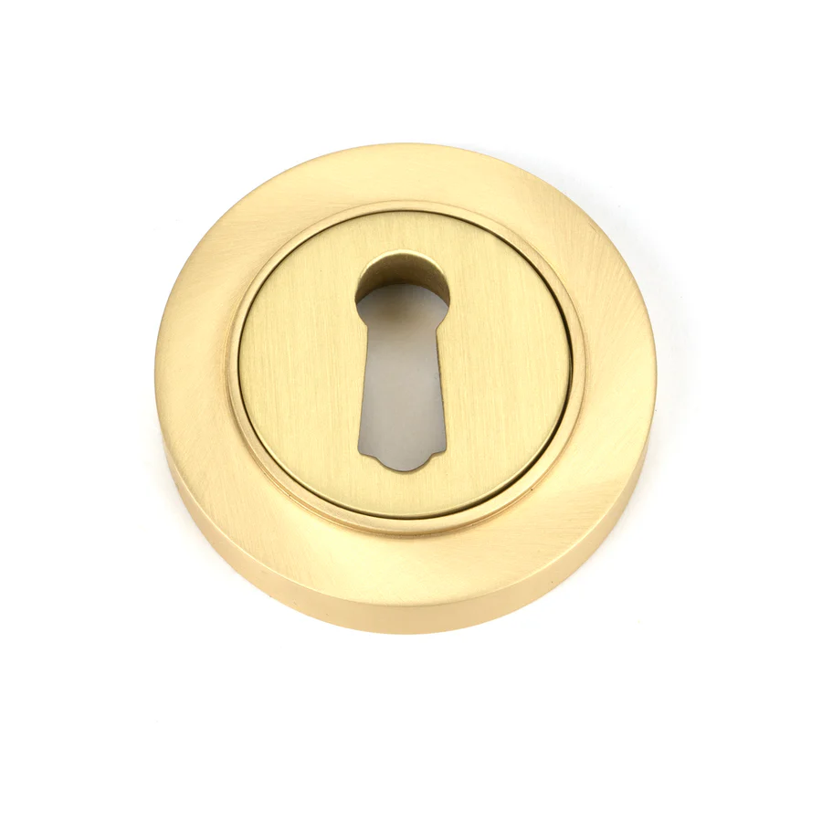FTA 50872 SATIN BRASS ROUND ESCUTCHEON (PLAIN)