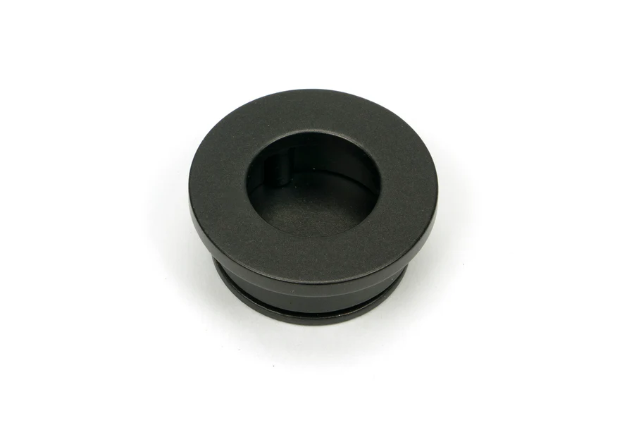 FTA 50133 AGED BRONZE 34MM ROUND FINGER EDGE PULL