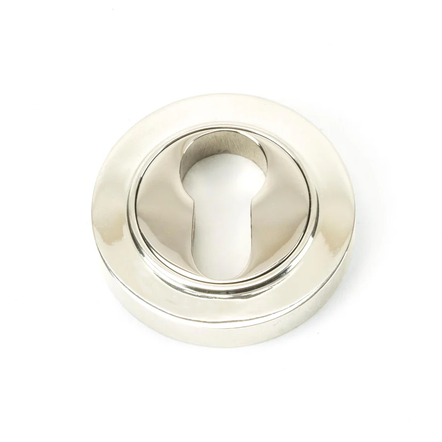 FTA 45715 POLISHED NICKEL ROUND EURO ESCUTCHEON (PLAIN)