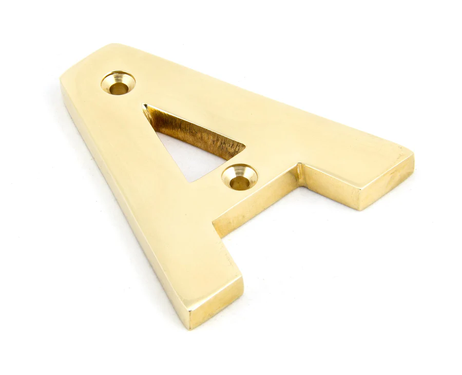 FTA 83801A POLISHED BRASS LETTER A