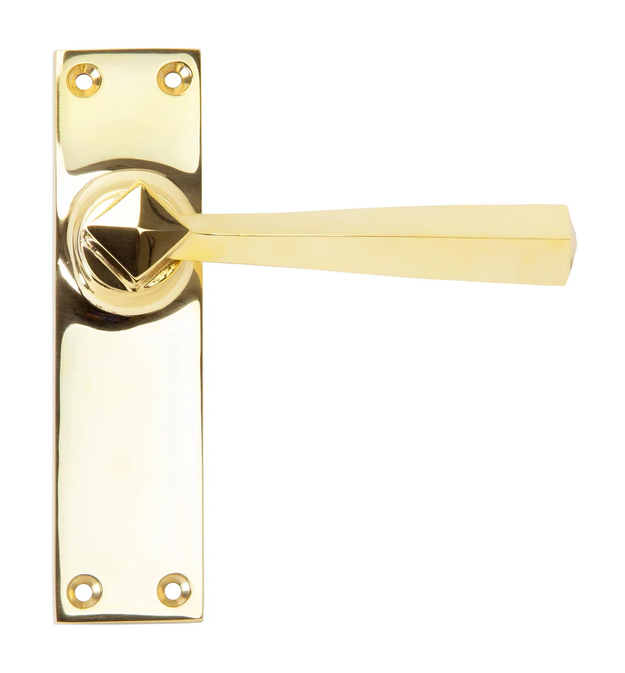 FTA 91968 POLISHED BRASS STRAIGHT LEVER LATCH SET