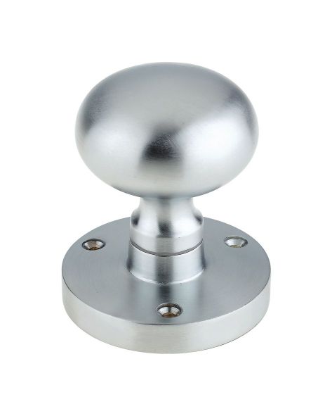 MORTICE MUSHROOM RIM 61MM SATIN CHROME
