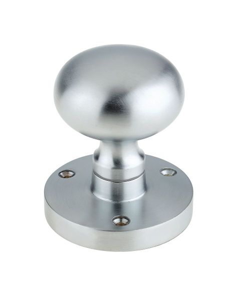 MORTICE KNOB 61MM SATIN CHROME