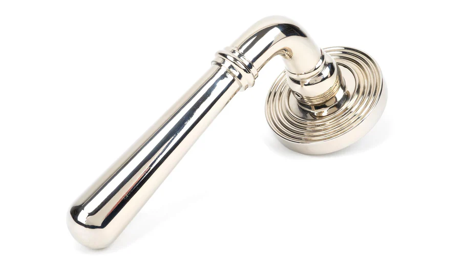 FTA 50027 POLISHED NICKEL NEWBURY LEVER ON ROSE SET (BEEHIVE) - UNSPRUNG