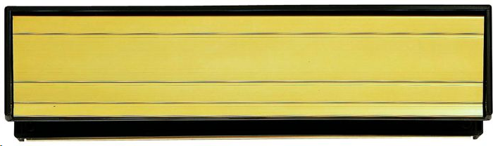 SLEEVED LETTER PLATE (FOR 36-65MM DOORS) 300 X 69MM GOLD ANODISED