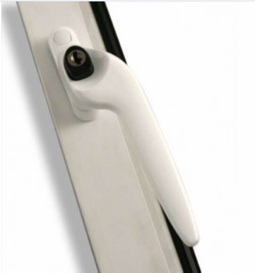 UPVC ESPAGNOLETTES HANDLE (LOCKING - RH) WHITE