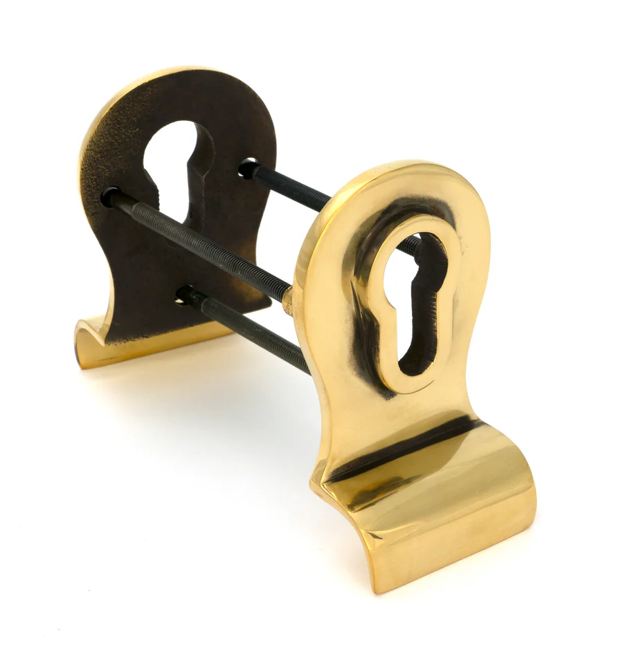 FTA 90065 AGED BRASS 50MM EURO DOOR PULL (BACK TO BACK FIXINGS)