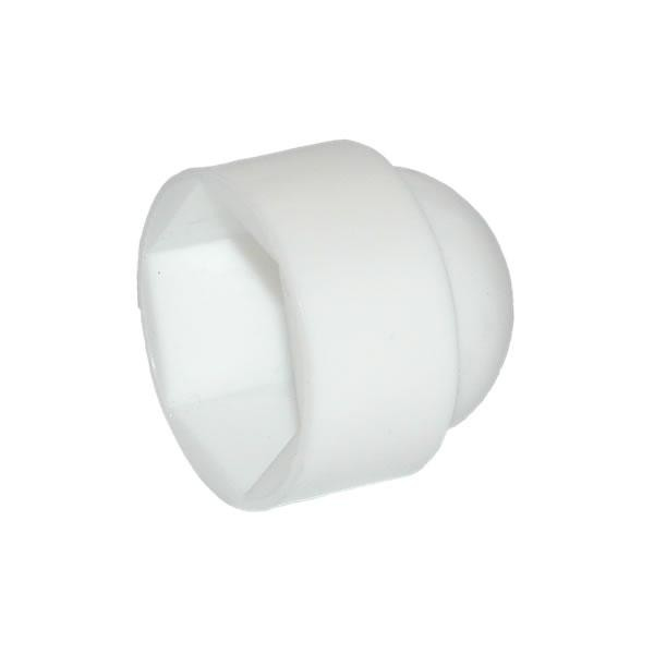 HEXAGON NUT & BOLT PROTECTION CAP - WHITE PLASTIC M10