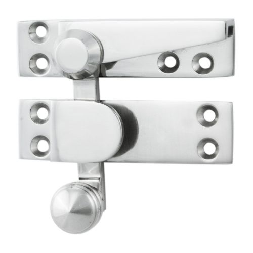 QUADRANT ARM SASH FASTENER 70 X 20MM SATIN CHROME