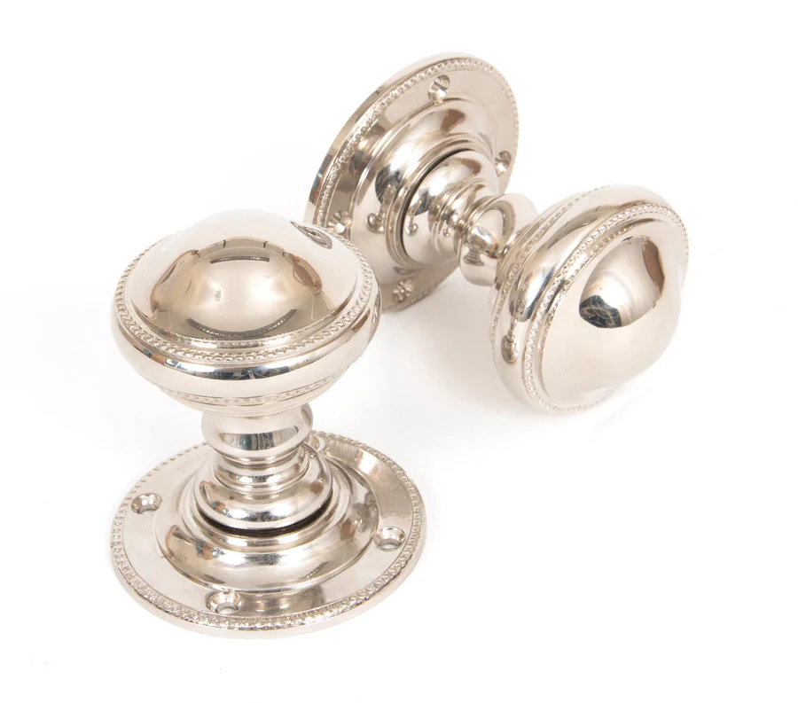 FTA 83861 POLISHED NICKEL BROCKWORTH MORTICE KNOB SET