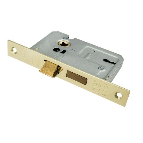 MORTICE SASHLOCK 3 LEVER 64MM (2½")  NICKEL PLATE