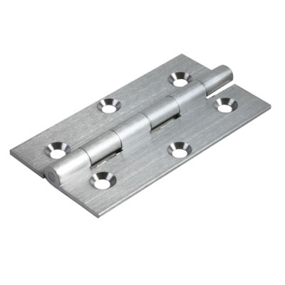 CABINET HINGE 64 X 35 X 2.0MM SATIN CHROME (PAIR)