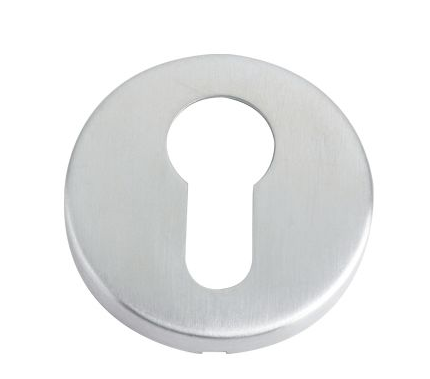 ESCUTCHEON EURO PROFILE 52MM DIA SATIN STAINLESS STEEL